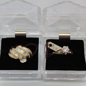 Size 5 New / Old stock costume jewelry rings